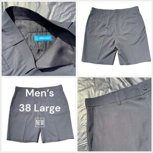 Men's PGA Champions Tour Golf 36 Large Shorts Chino Khakis Black Lightweight New